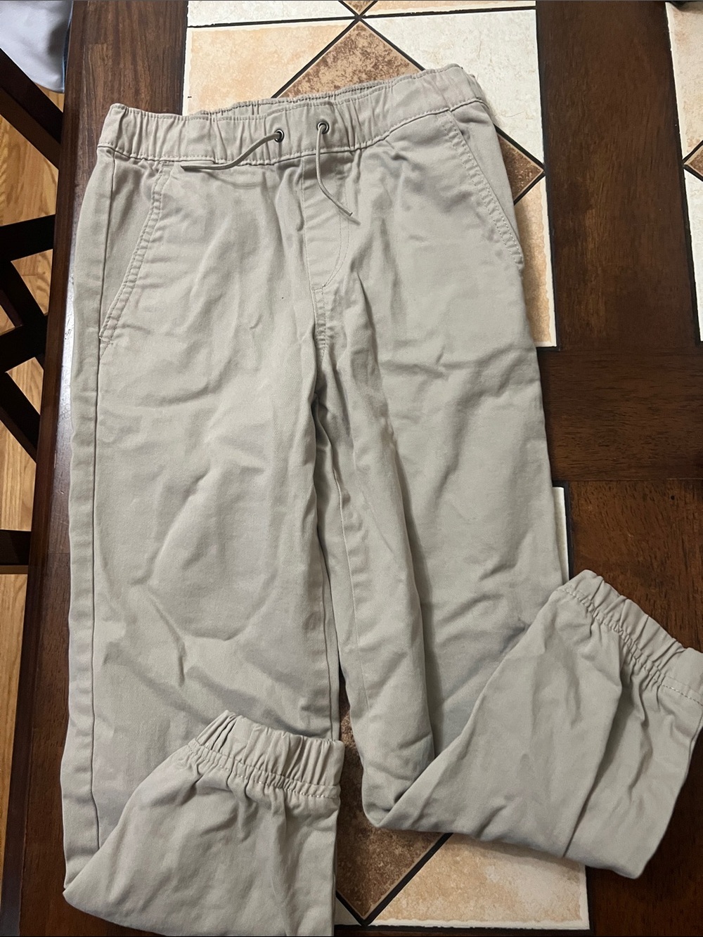 Old Navy Kids Khaki Drawstring Joggers
